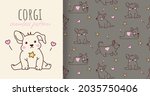 seamless pattern with cute... | Shutterstock .eps vector #2035750406