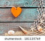 Orange Heart Symbolising Love...