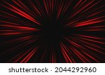 abstract red light speed zoom... | Shutterstock .eps vector #2044292960