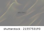 abstract 3d gold dots wave... | Shutterstock .eps vector #2155753193