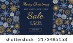 merry christmas and happy new... | Shutterstock .eps vector #2173485153