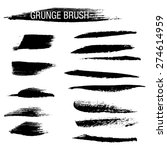 set of hand drawn grunge brush... | Shutterstock .eps vector #274614959