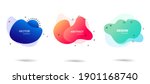 abstract colorful blobs set.set ... | Shutterstock .eps vector #1901168740