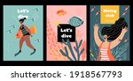 set of vector flyers or banners ... | Shutterstock .eps vector #1918567793