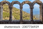 Small photo of Alahan Monastery is a complex of fifth century buildings located in the mountains of Isauria in southern Asia Minor.Mut district of Mersin province,Turkey.
