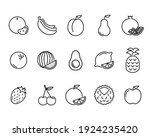 fruits flat icon. pictogram for ... | Shutterstock .eps vector #1924235420