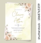 wedding invitation card... | Shutterstock .eps vector #1868765359