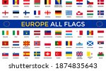 all european countries flags  ... | Shutterstock .eps vector #1874835643