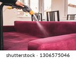 Process of deep furniture cleaning.