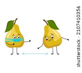 pear character with sad... | Shutterstock .eps vector #2107410356