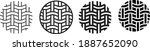 textile icon fabric icon ... | Shutterstock .eps vector #1887652090