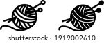 knitting icon   vector... | Shutterstock .eps vector #1919002610