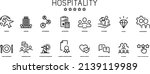Hospitality Management Icons  ...