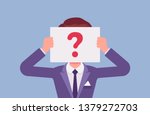 anonymous man with question... | Shutterstock .eps vector #1379272703