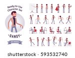 ready to use character set.... | Shutterstock .eps vector #593532740