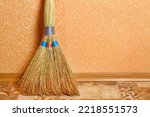 Broom for sweeping in the room...