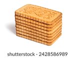 Stack of rectangular biscuits...