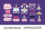 collection of photo booth props ... | Shutterstock .eps vector #1494462539