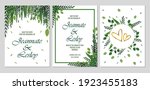 weeding invitation elegant... | Shutterstock .eps vector #1923455183