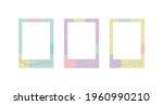cute pastel color photo frame... | Shutterstock .eps vector #1960990210