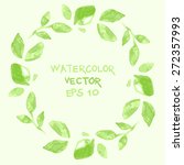 vector wreath or frame from... | Shutterstock .eps vector #272357993
