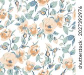 Seamless Pattern With Spring...