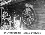 Decoration On A Garden Shed. An ...