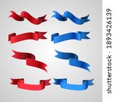 red and blue ribbon pack 3d... | Shutterstock .eps vector #1893426139