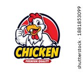 chicken logo cartoon character. ...