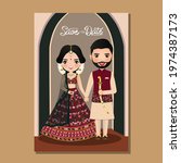  wedding invitation card the... | Shutterstock .eps vector #1974387173