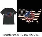 america sunflower flag t shirt... | Shutterstock .eps vector #2152723943
