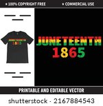juneteenth flag june 19  1865 ... | Shutterstock .eps vector #2167884543