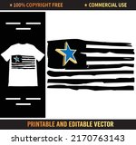 american flag t shirt vector... | Shutterstock .eps vector #2170763143