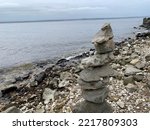 Close Up Of Stacks Of Rocks ...