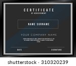 vector certificate template... | Shutterstock .eps vector #310320239