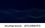 futuristic network connecting... | Shutterstock . vector #691488493