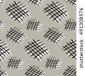 hand drawn simple pattern ... | Shutterstock .eps vector #491308576