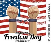 national freedom day background ... | Shutterstock .eps vector #2105543213