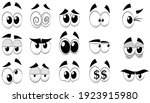 set of cartoon eyes  isolated... | Shutterstock .eps vector #1923915980
