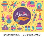 happy diwali hindu festival... | Shutterstock .eps vector #2014056959