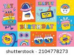 birthday greeting card with... | Shutterstock .eps vector #2104778273