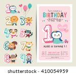 birthday anniversary numbers... | Shutterstock .eps vector #410054959