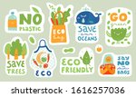 ecological stickers. collection ... | Shutterstock .eps vector #1616257036