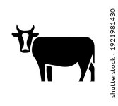 cow icon on white background | Shutterstock .eps vector #1921981430