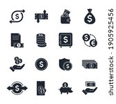 money related vector set icon.... | Shutterstock .eps vector #1905925456