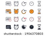 simple set of time icon... | Shutterstock .eps vector #1906370803