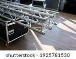 Stack Of Metal Trusses For...