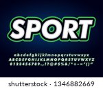 sport logotype with bold italic ... | Shutterstock .eps vector #1346882669