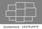 photo collage template for wall ... | Shutterstock .eps vector #1937919979