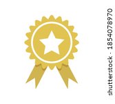 winner award with ribbon ... | Shutterstock .eps vector #1854078970
